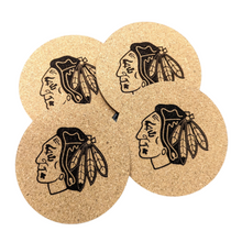 Chicago Blackhawks Cork Coasters