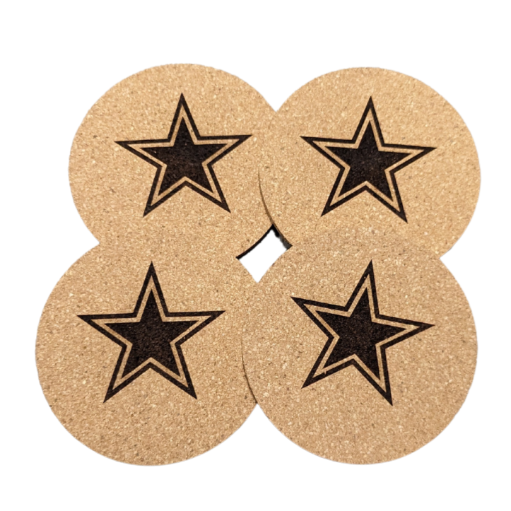 Dallas Cowboys Cork Coaster Set