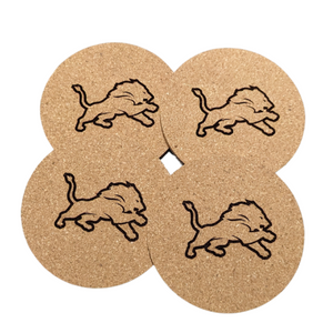 Detroit Lions Cork Coaster Set