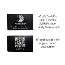 Engraved Business Cards with Custom QR Code