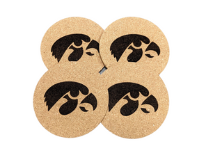 University of Iowa Hawkeyes Cork Coaster Set