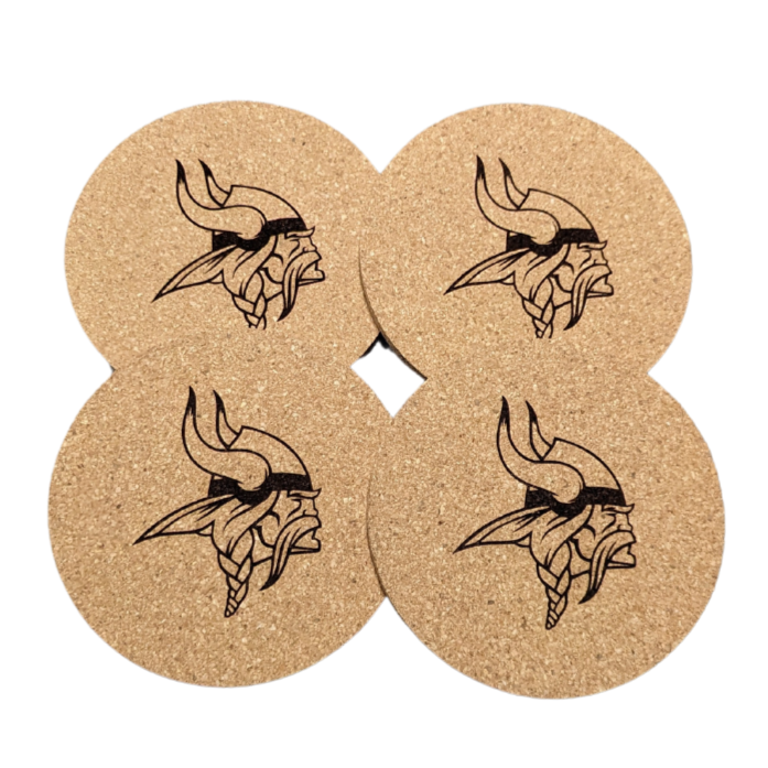 Minnesota Vikings Cork Coaster Set