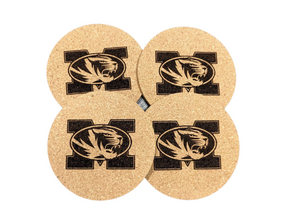 Missouri Tigers Cork Coaster Set