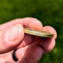 Custom engraved solid brass golf marker