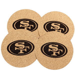 San Francisco 49ers Cork Coaster Set