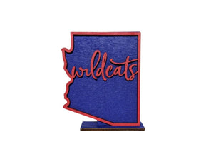 Arizona Wildcats Shelf Sign - R2 Creative Designs