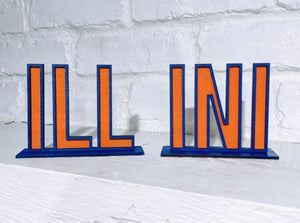 ILL-INI University of Illinois Shelf Sign - R2 Creative Designs