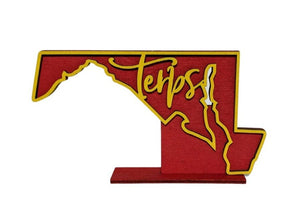 University of Maryland Terrapins Mini Shelf Sign - R2 Creative Designs