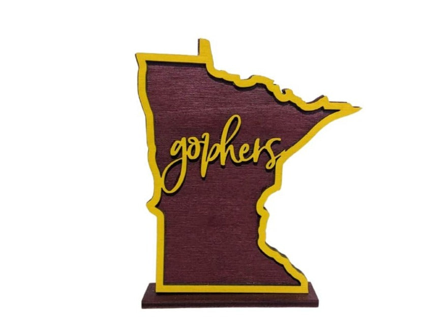 Minnesota Golden Gophers Shelf Sign - R2 Creative Designs