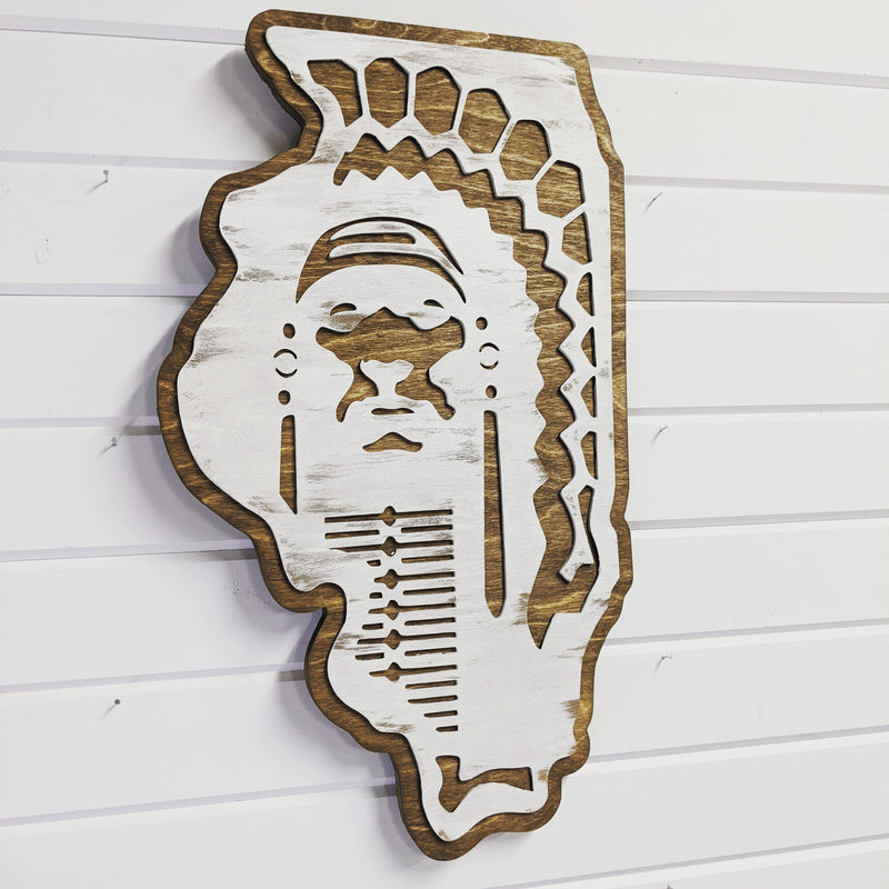 Illini Chief Cut Out - R2 Creative Designs