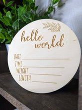 Newborn Hello World Round - R2 Creative Designs